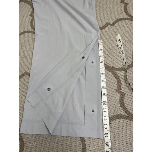 ATHLETA Tribeca Crop Pant Galactic Grey Wide Leg Snap Hem Lightweight, size 6 - Picture 11 of 15